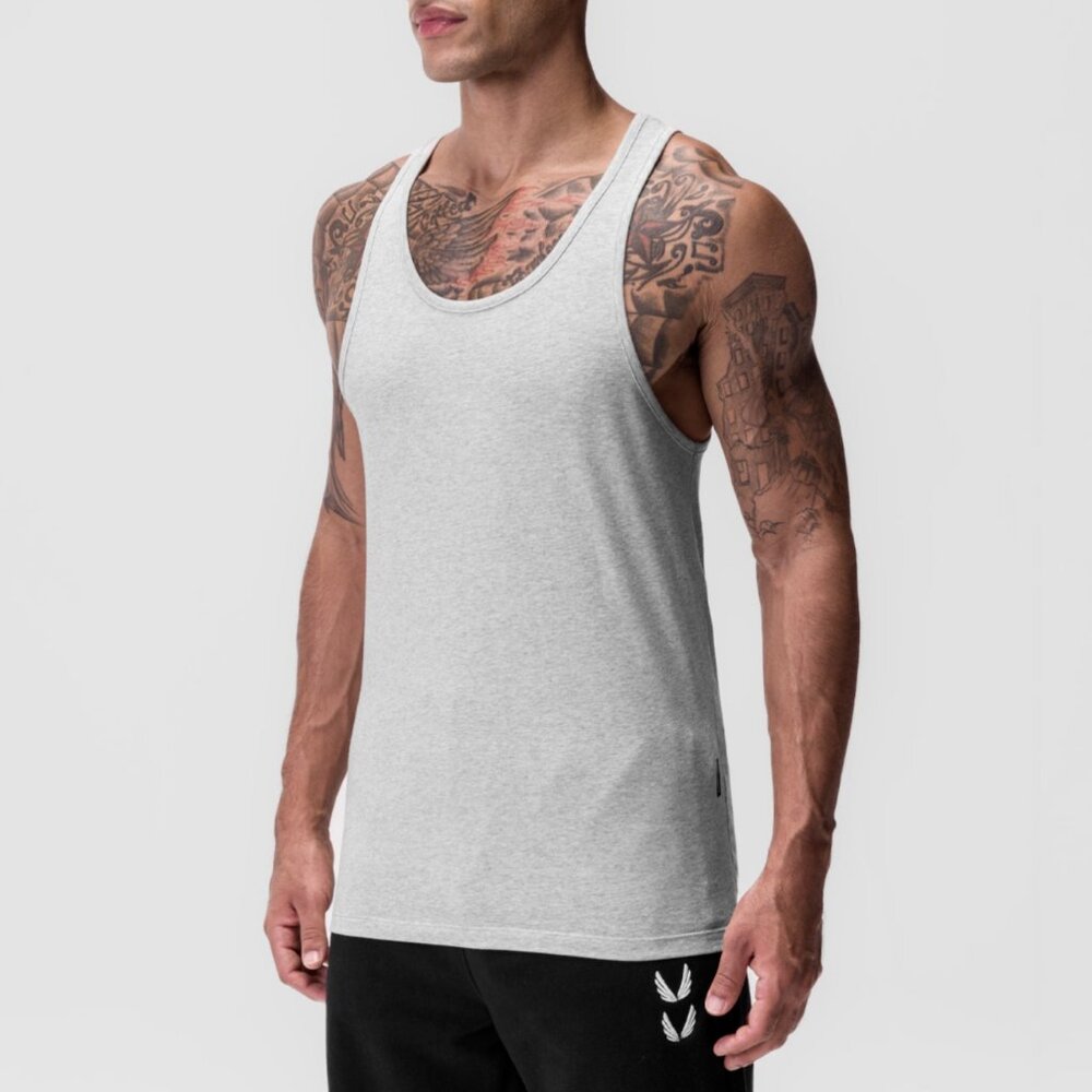 ASRV Heather Grey Cottonplus Slim Tank Top